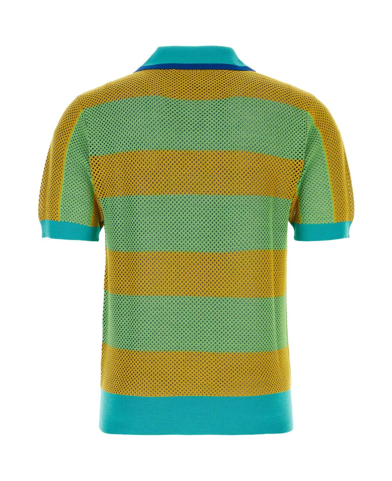 Botter Multicolor Mesh Polo Shirt - STRIPE