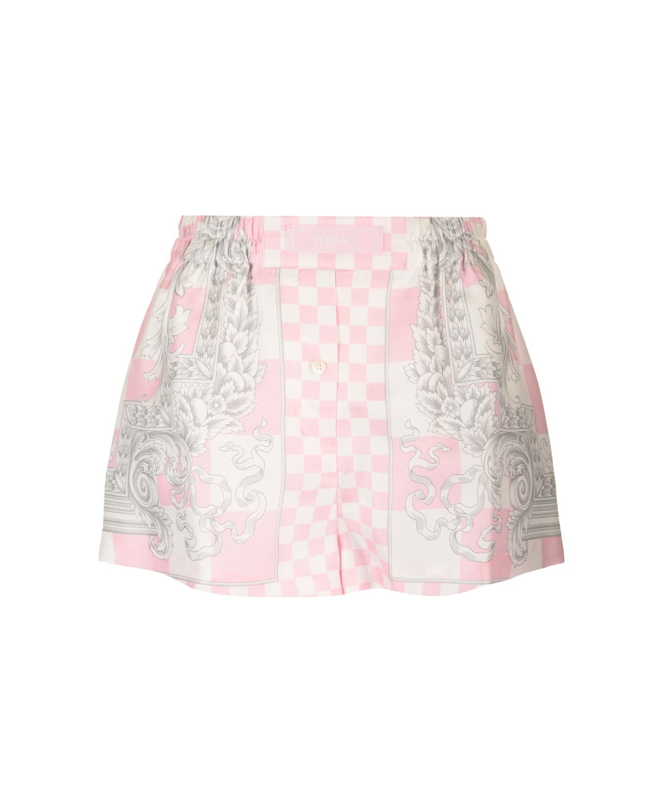 Versace Silk Duchesse Shorts - Pink