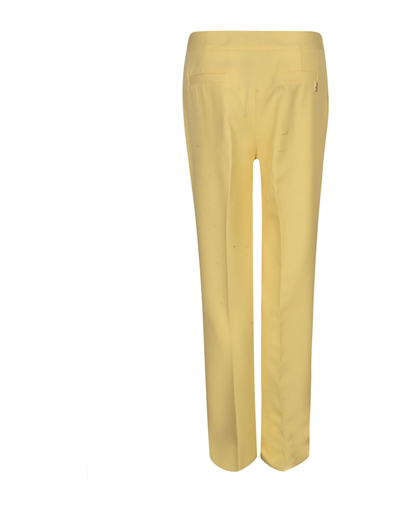 Blugirl Slim Fit Plain Trousers - Yellow