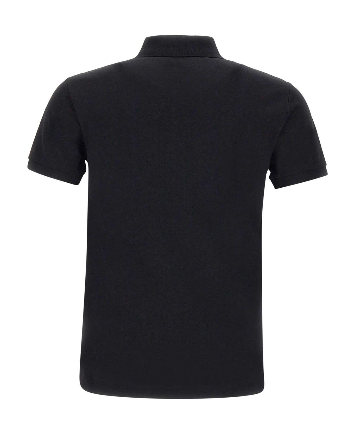 Polo Ralph Lauren "core Replen" Cotton Polo Shirt - BLACK