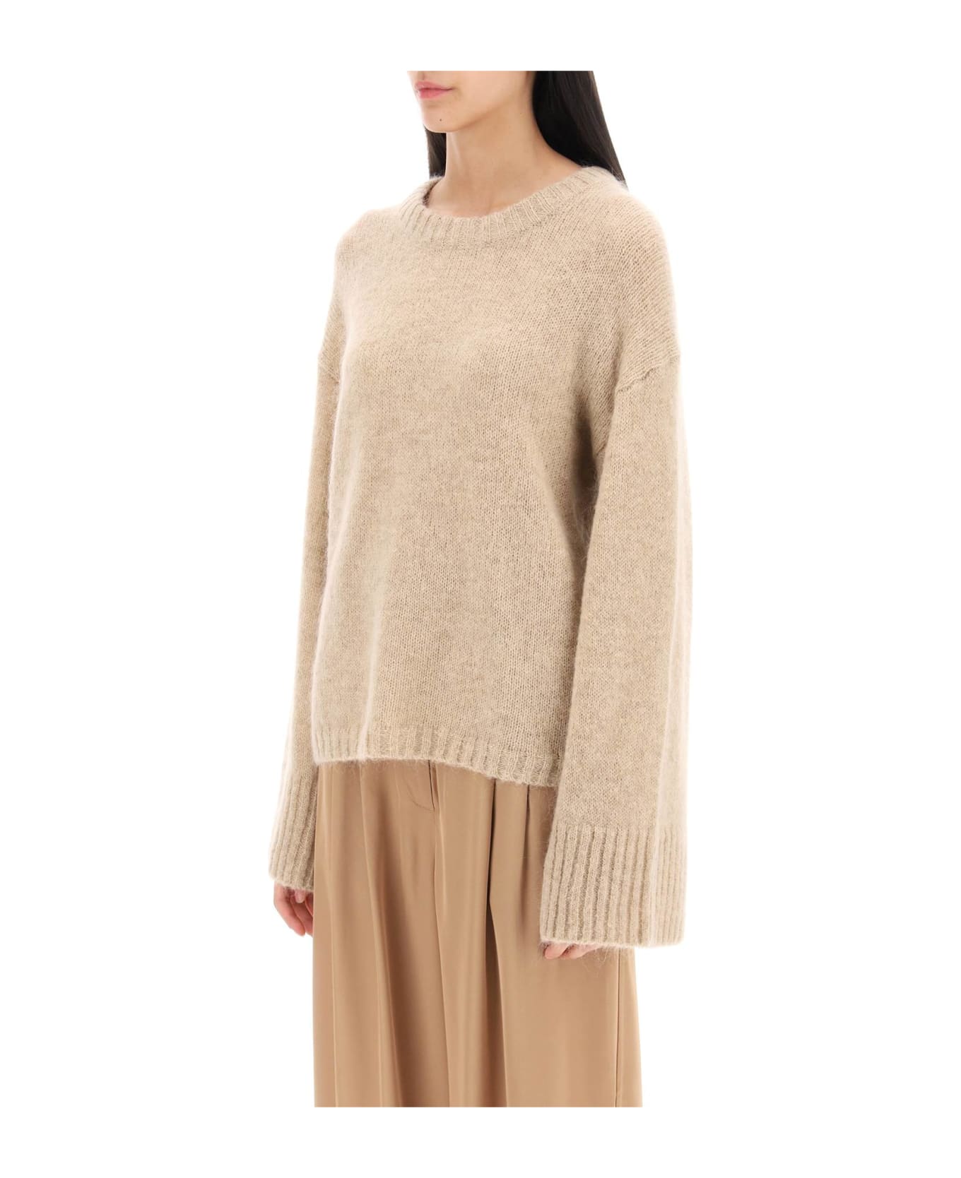 By Malene Birger 'cierra' Sweater In Wool And Mohair - TWILL BEIGE (Beige)