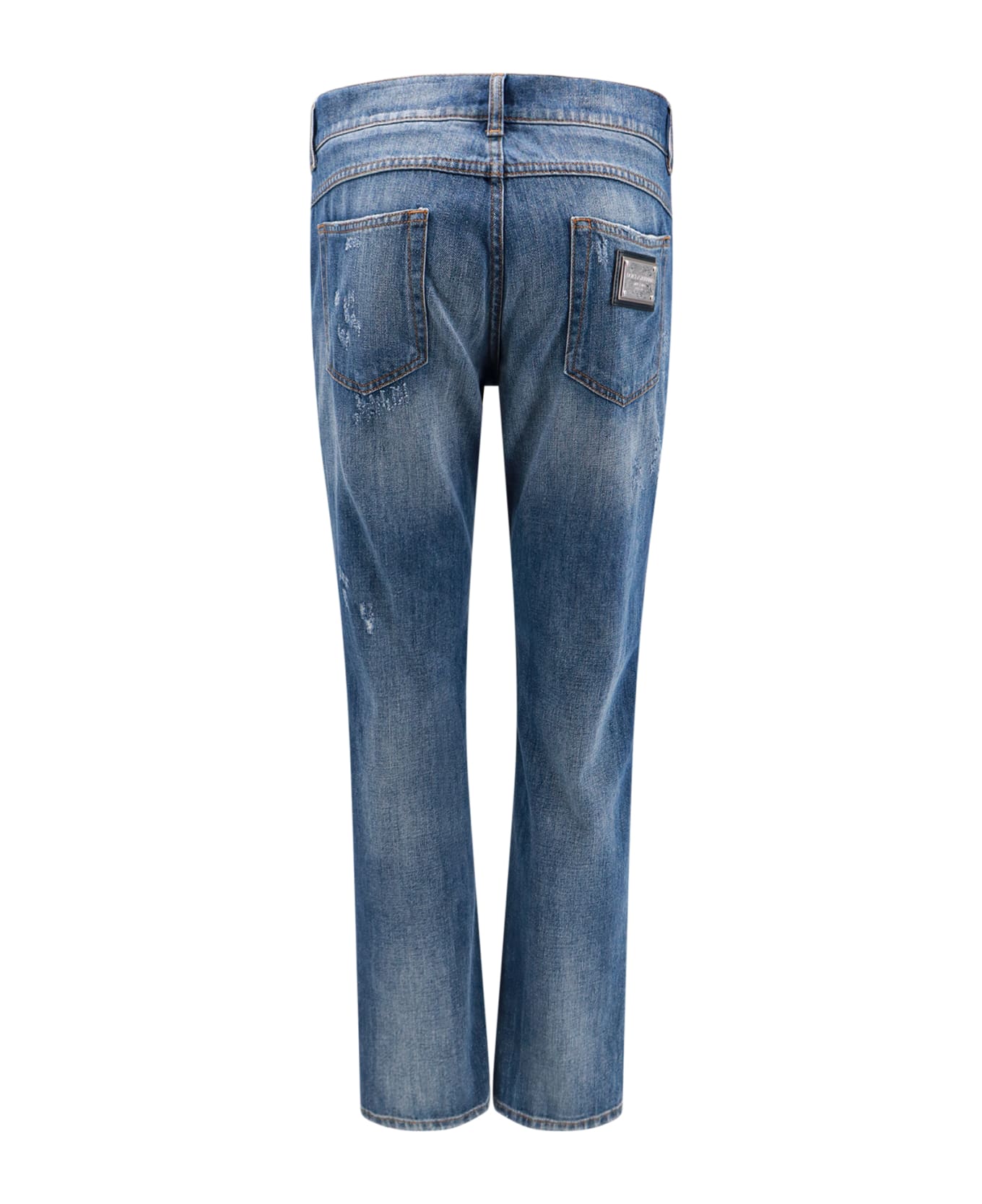 Dolce & Gabbana Distressed Denim Jeans - Blue