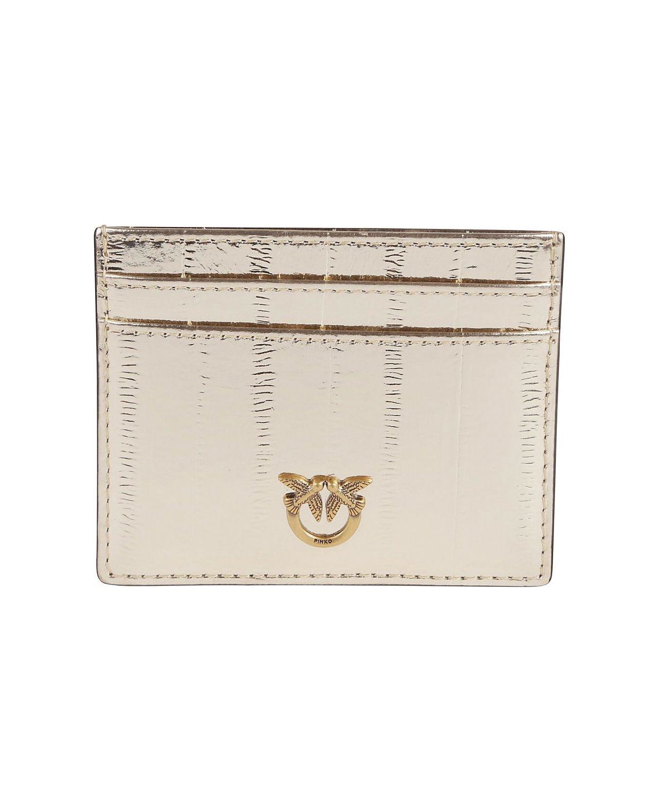 Pinko Logo Engraved Simply Credit Card Holder