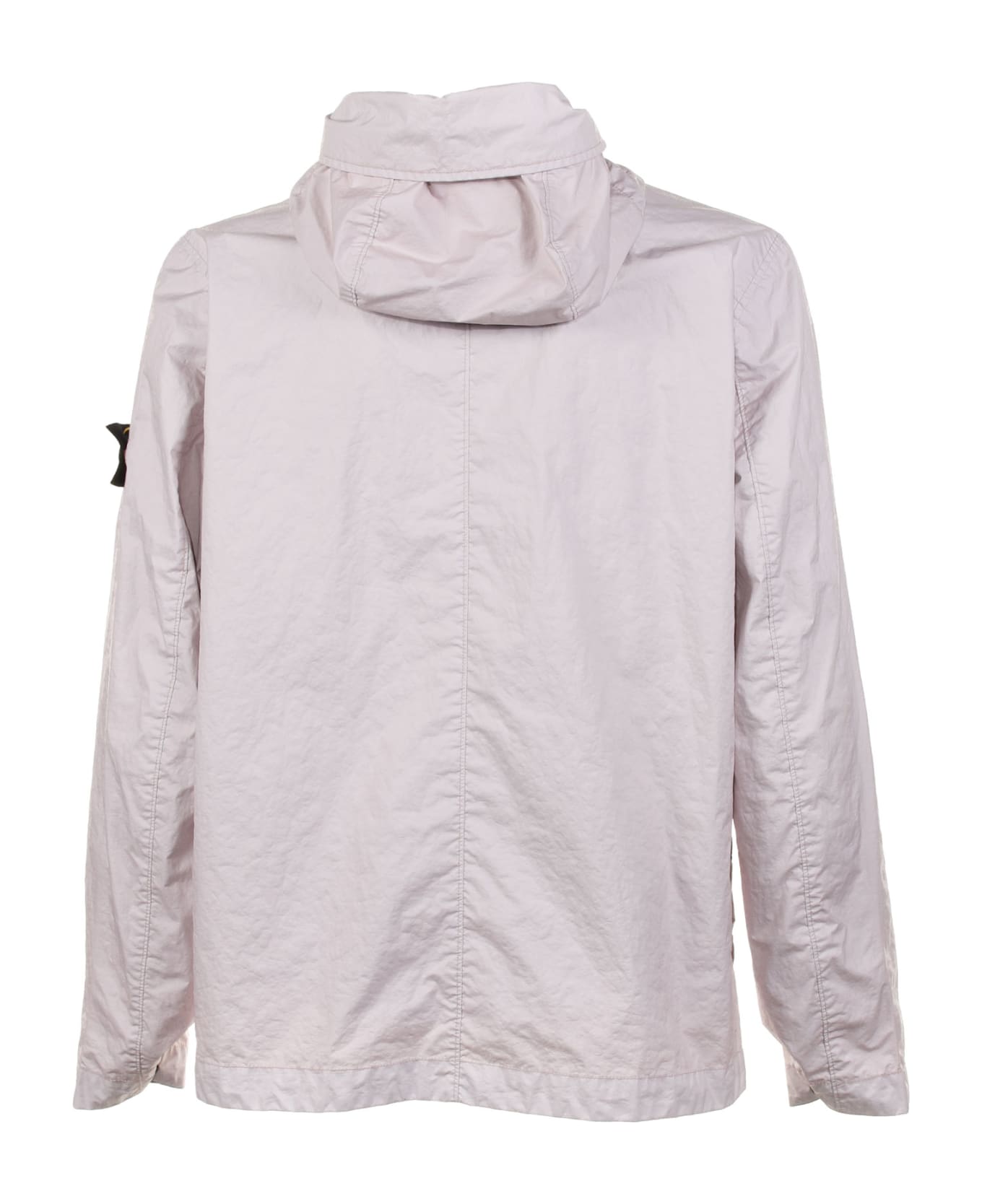 Stone Island Jacket With Logo On The Sleeve - PINK