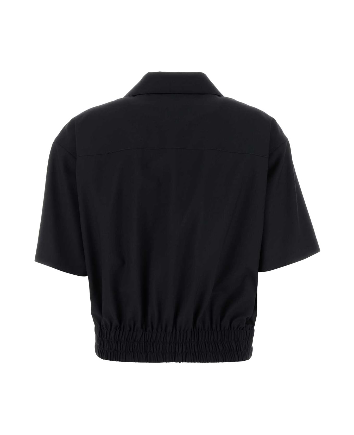 Bottega Veneta Black Wool Shirt - MIDNIGHTBLUE