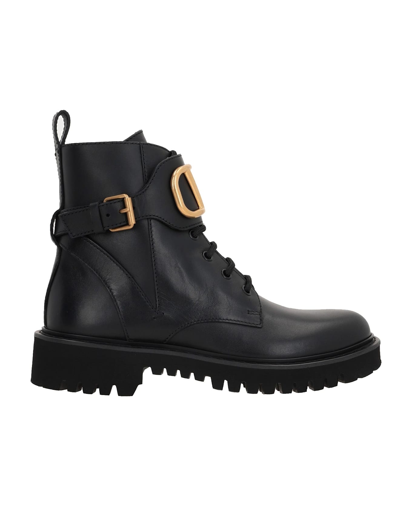 Valentino Garavani Garavani Vlogo Ankle Boots - Black
