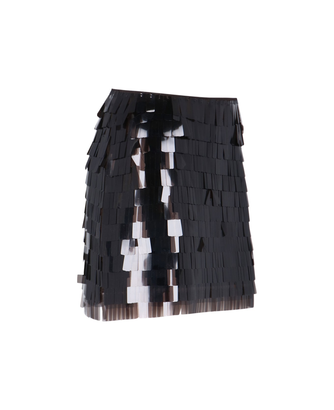 STAUD Sequin Mini Skirt - BROWN