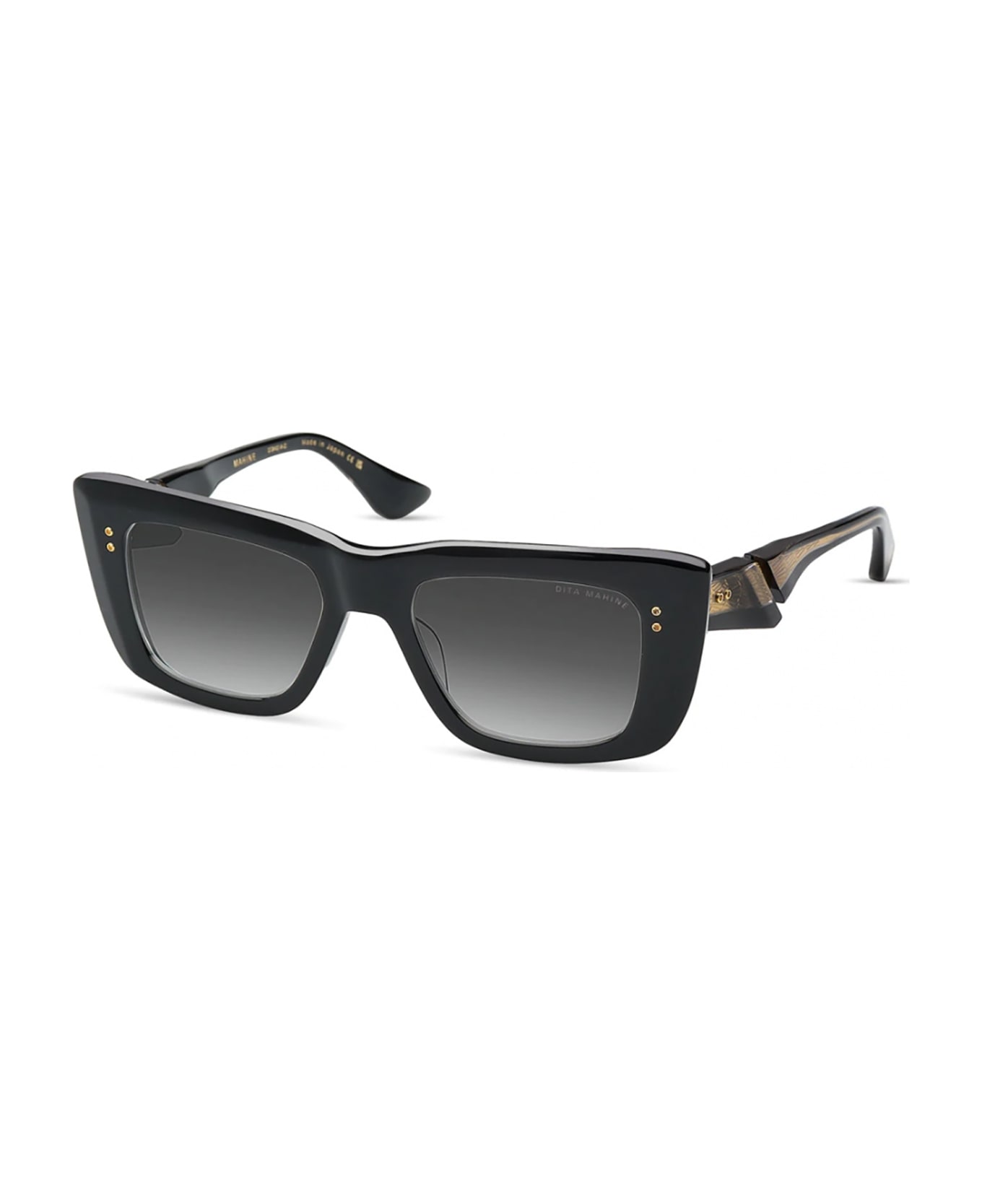 Dita DTS437/A/01 MAHINE Sunglasses - Black Yellow Gold サングラス