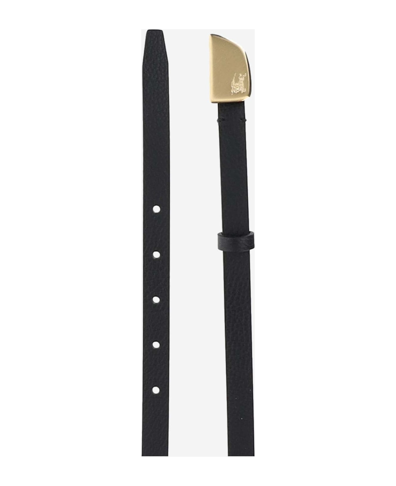 Burberry Leather Shield Belt - Black