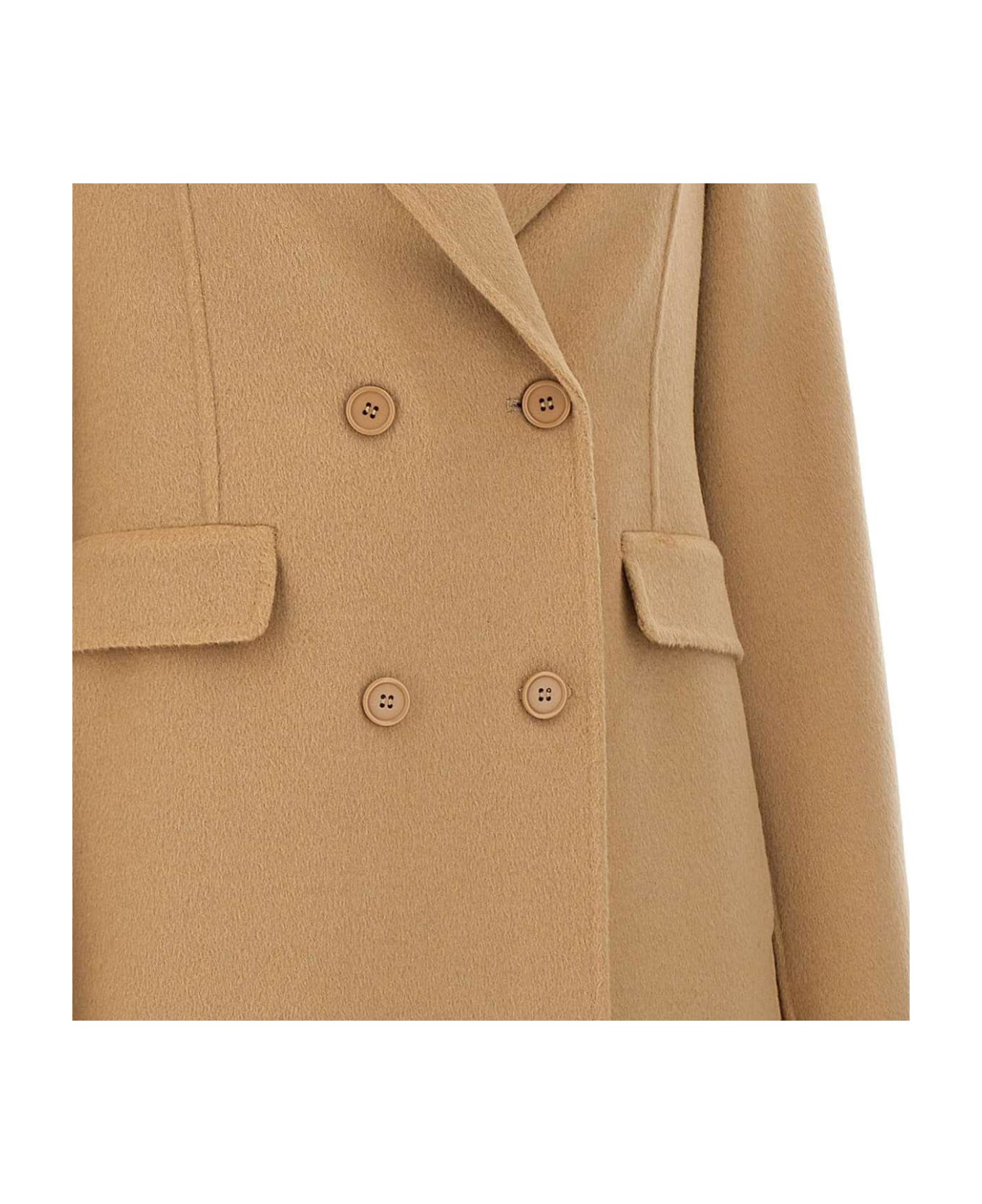 Parosh Double-breasted Mid-length Coat