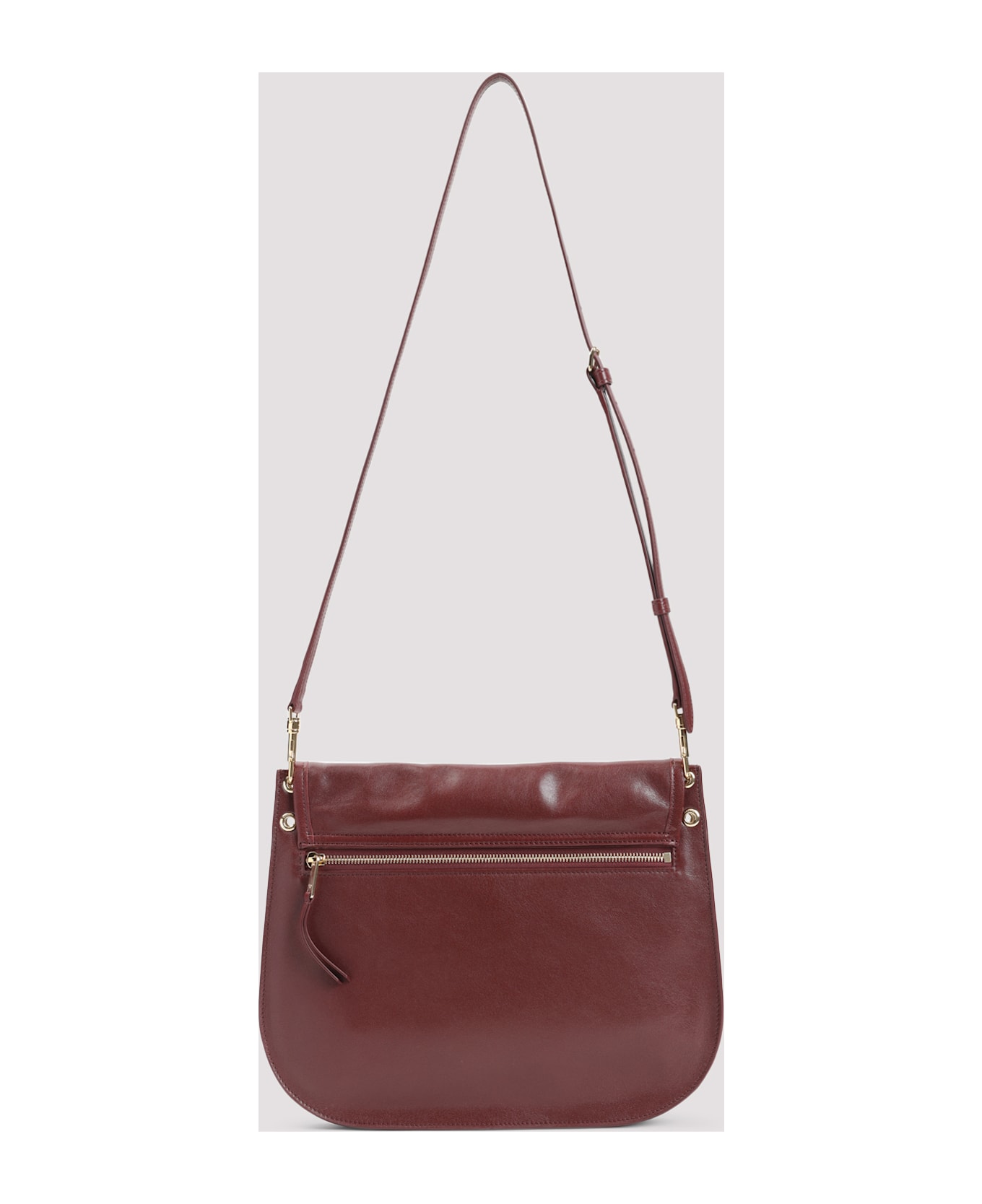 Celine Besace Soft Triomphe Handbag - Po Syrah