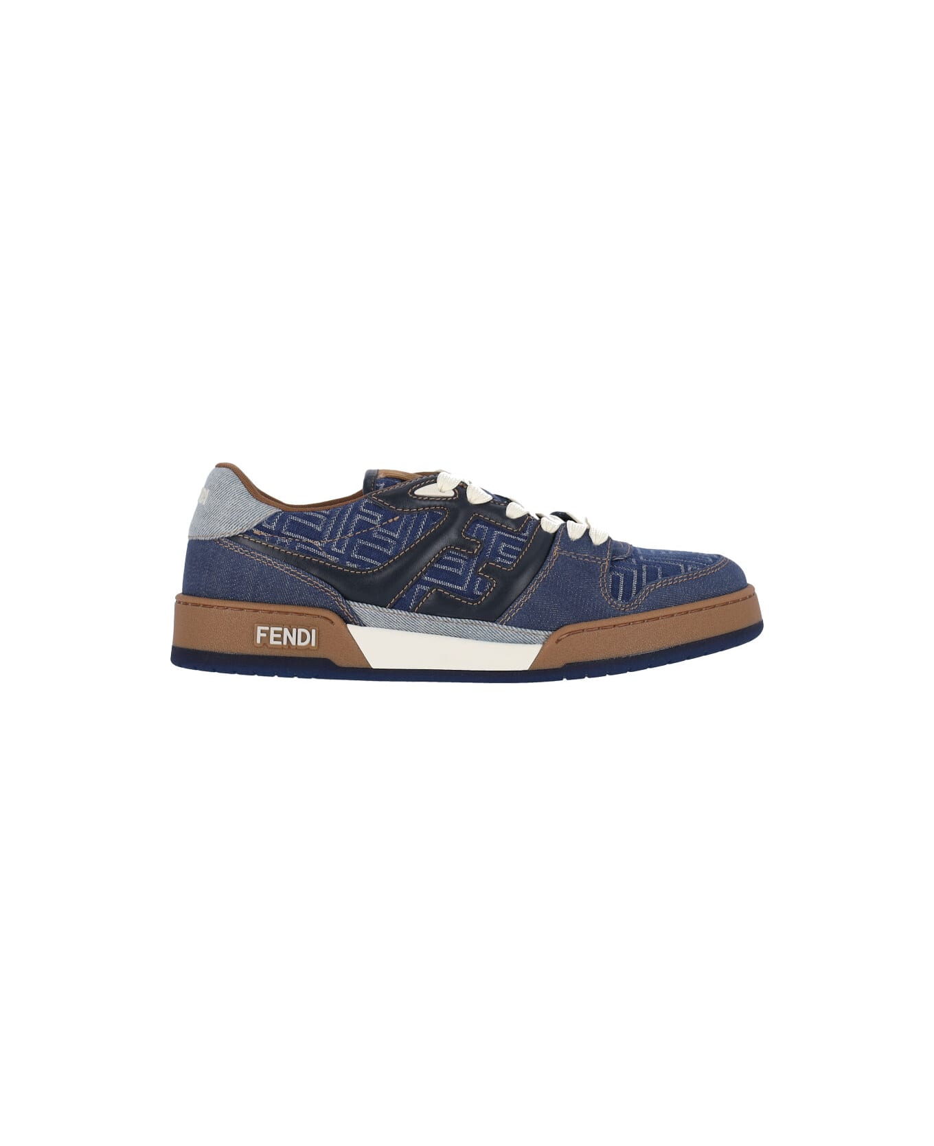Fendi 
match
 Low-top Sneakers - Svj Ston+abiss Blu+ghiac