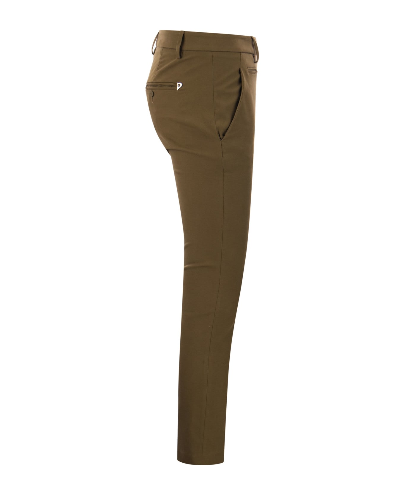 Dondup Perfect - Slim Fit Stretch Trousers - Green