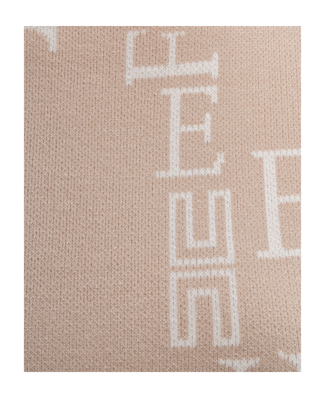 Elisabetta Franchi Ribbed Minidress - Beige