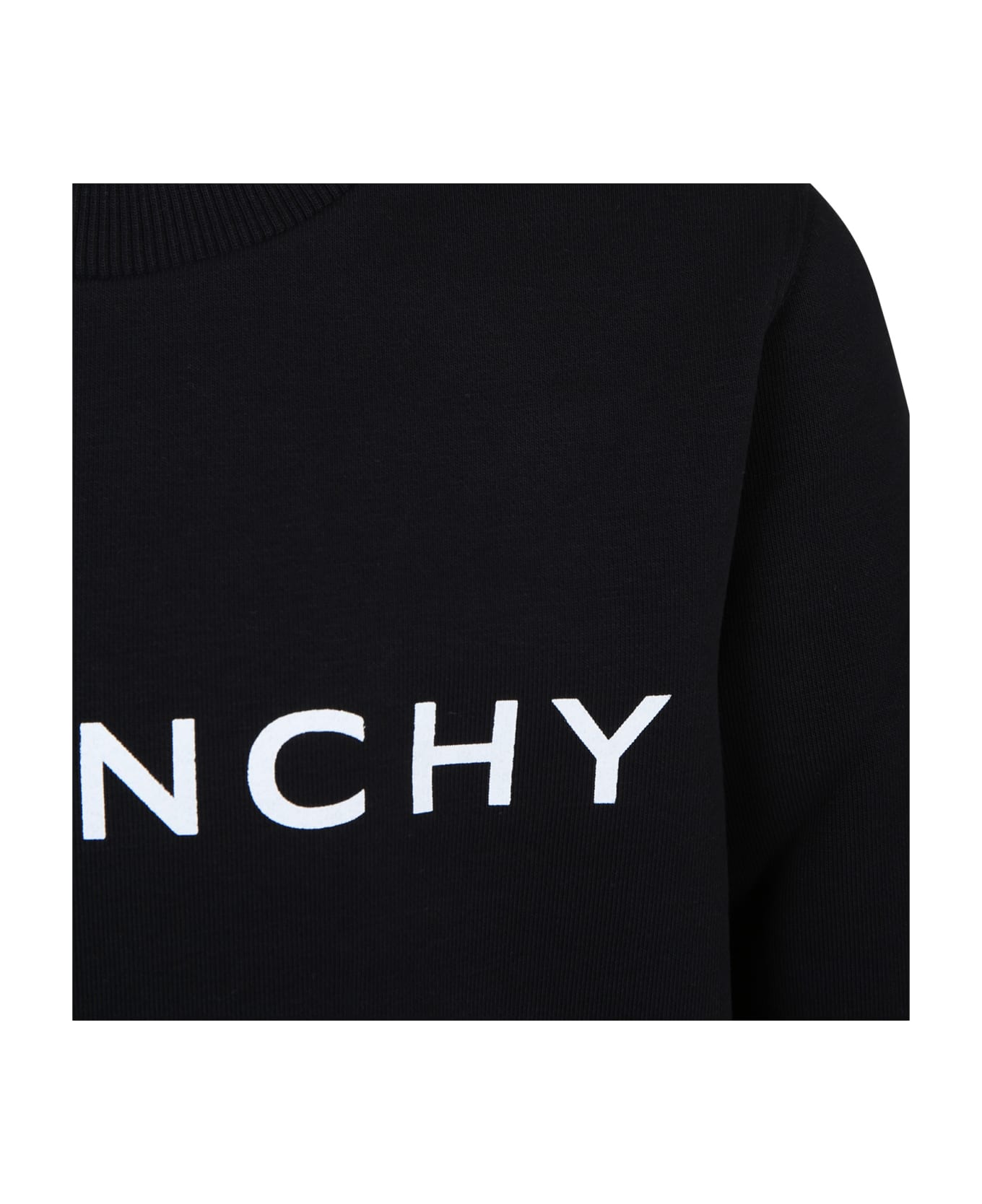Givenchy Black Sweatshirt For Boy With Logo - BLACK ニットウェア＆スウェットシャツ