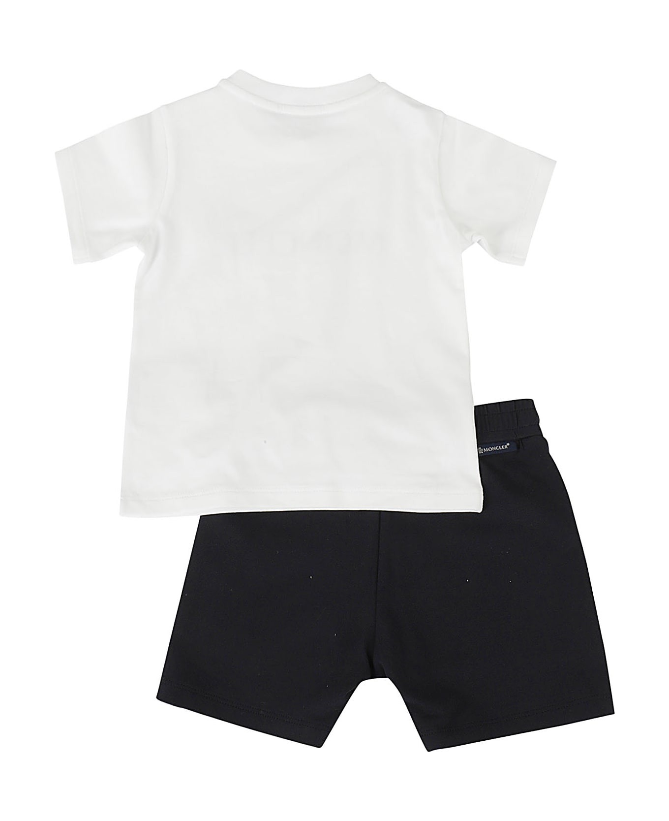 Moncler 2 Pz Tshirt E Shorts - Bianco Tシャツ＆ポロシャツ