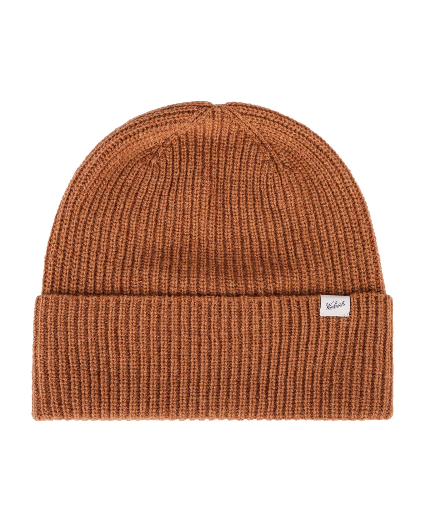 Woolrich Ribbed Knit Beanie - Camel