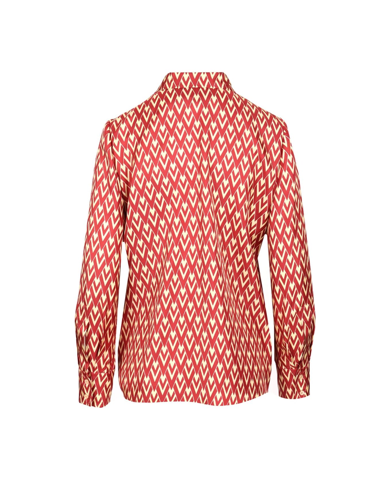 Valentino Toute La V Twill Shirt - Red