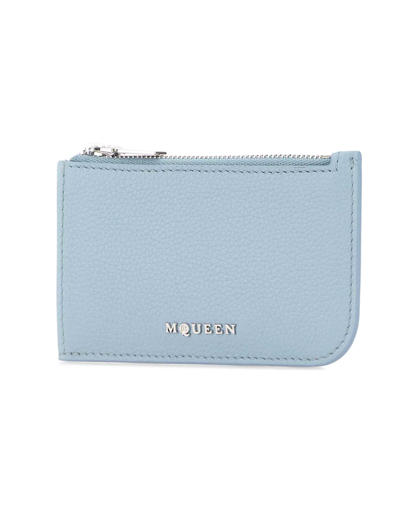 Alexander McQueen Light Blue Leather Card Holder - SHIRTINGBLUESILVER