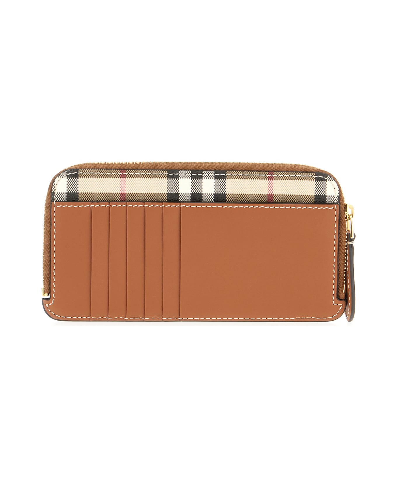 Burberry Printed Leather Wallet - ARCHIVE BEIGE