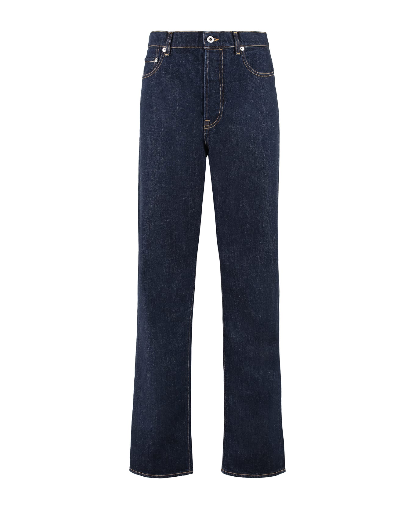 Kenzo Asagao 5-pocket Straight-leg Jeans - Blue