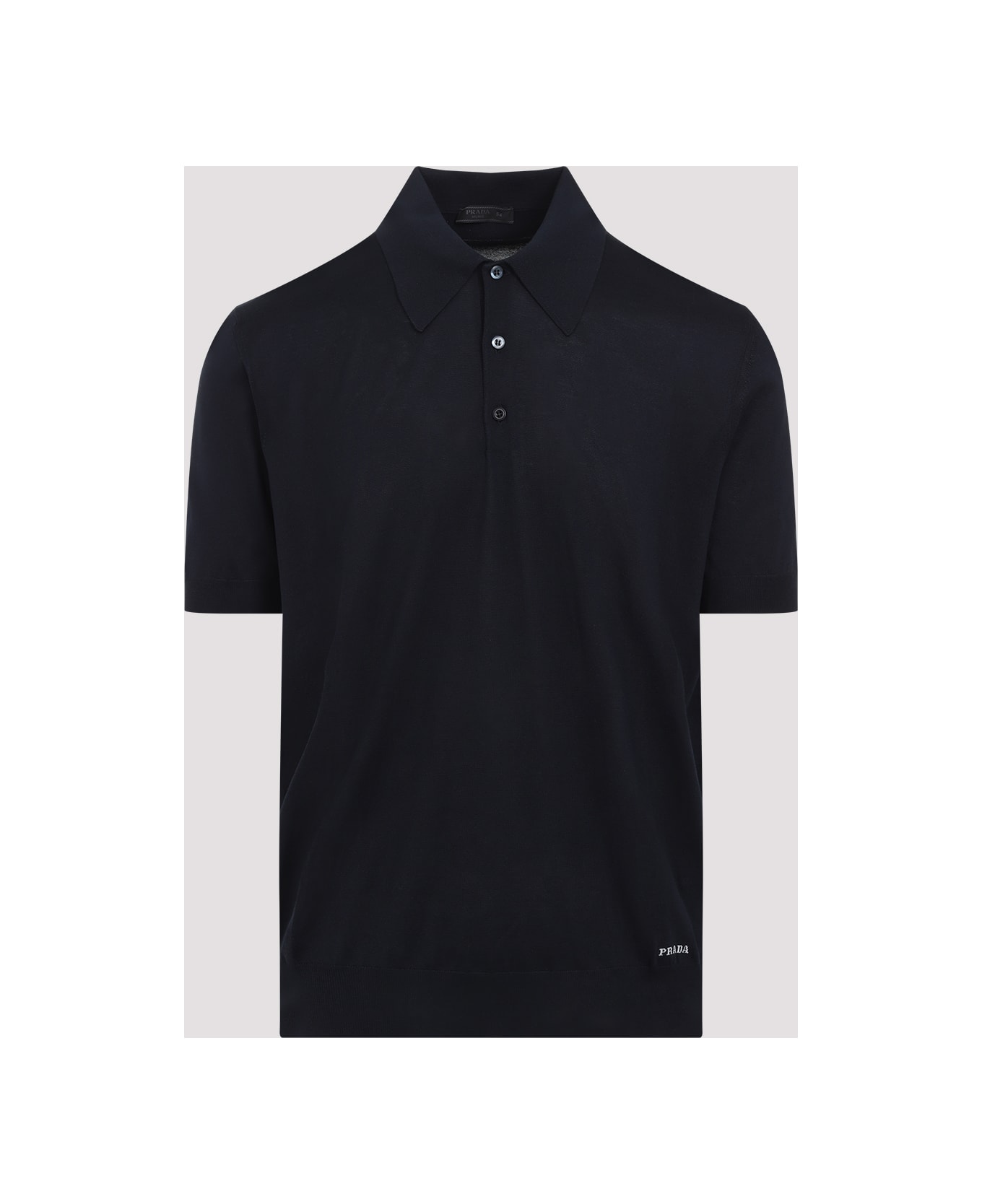 Prada Silk Polo - Blu