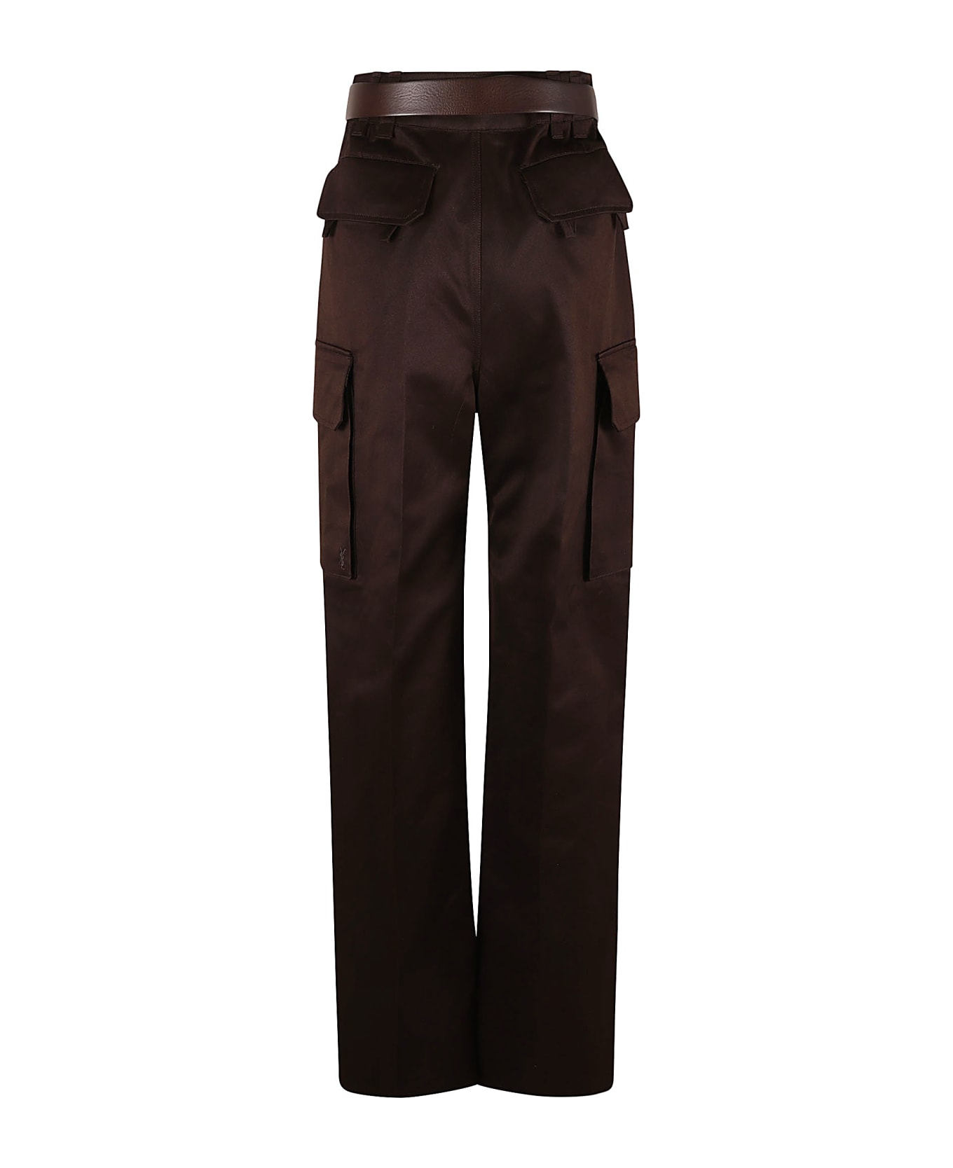 Saint Laurent Irina Cargo Pants - Brown