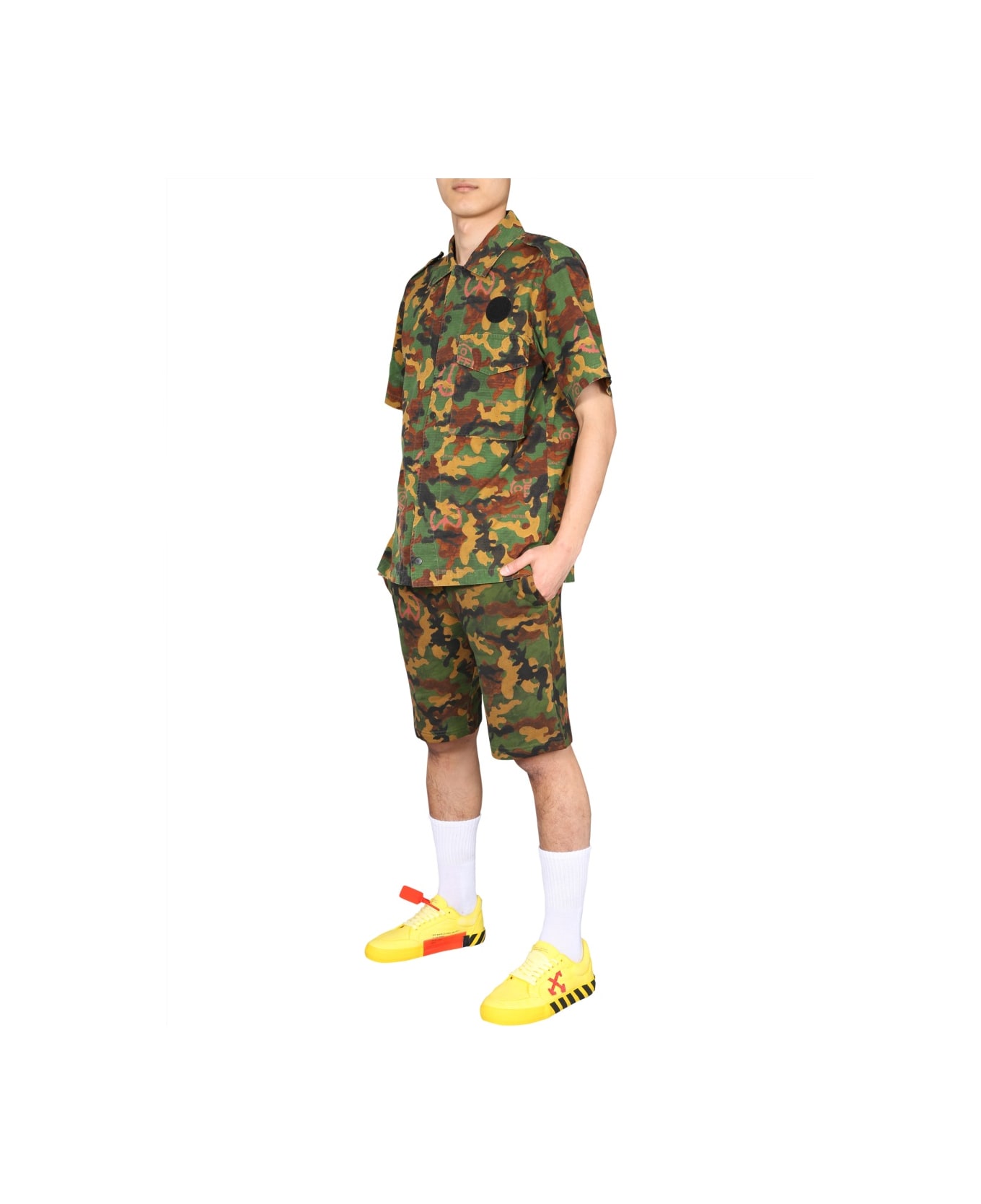 Off-White Camouflage Shirt - MILITARY GREEN