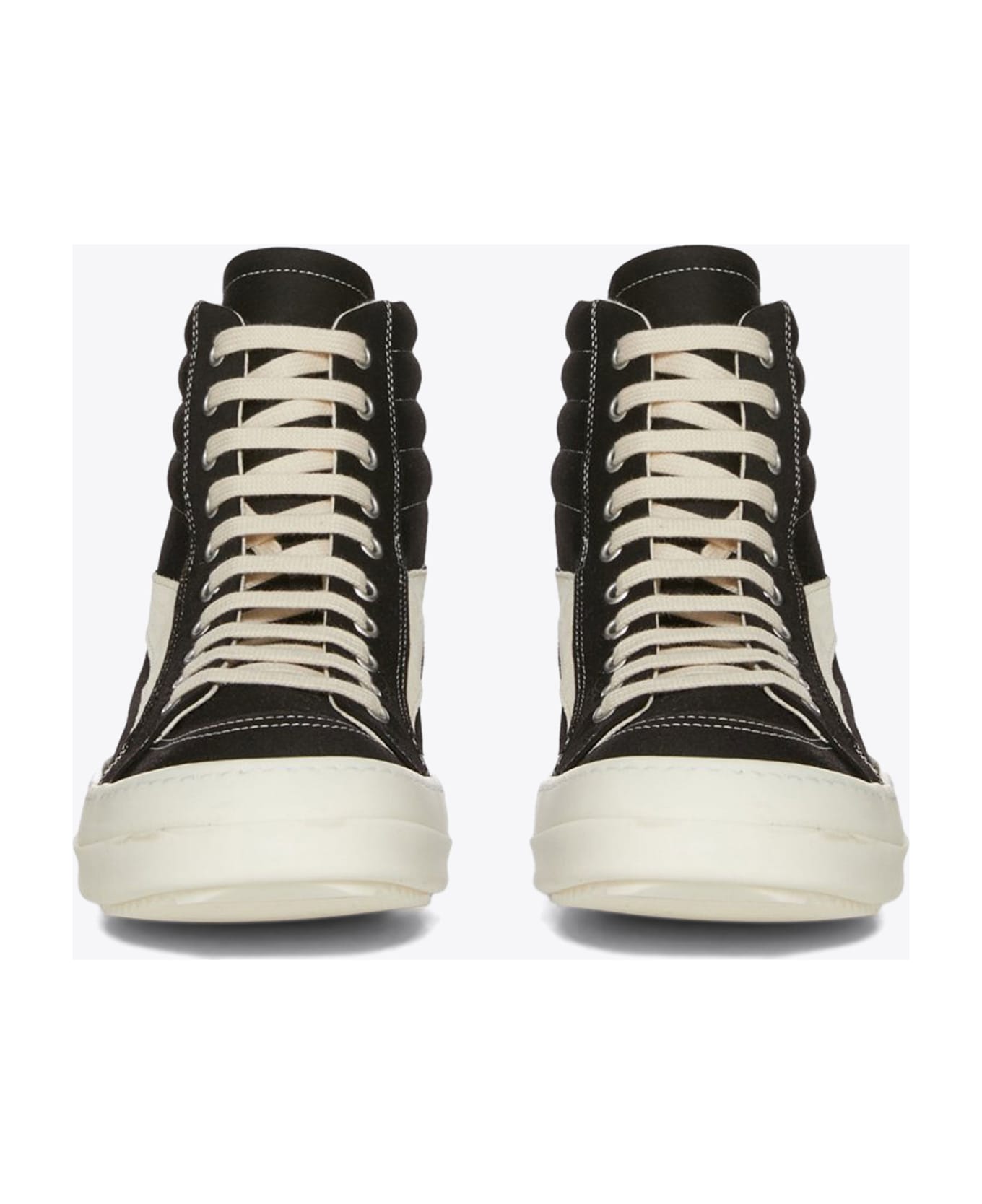 DRKSHDW Vintage High Sneaks Black/milk/milk Black cotton lace-up high sneaker - Vintage high sneaks - Nero/latte