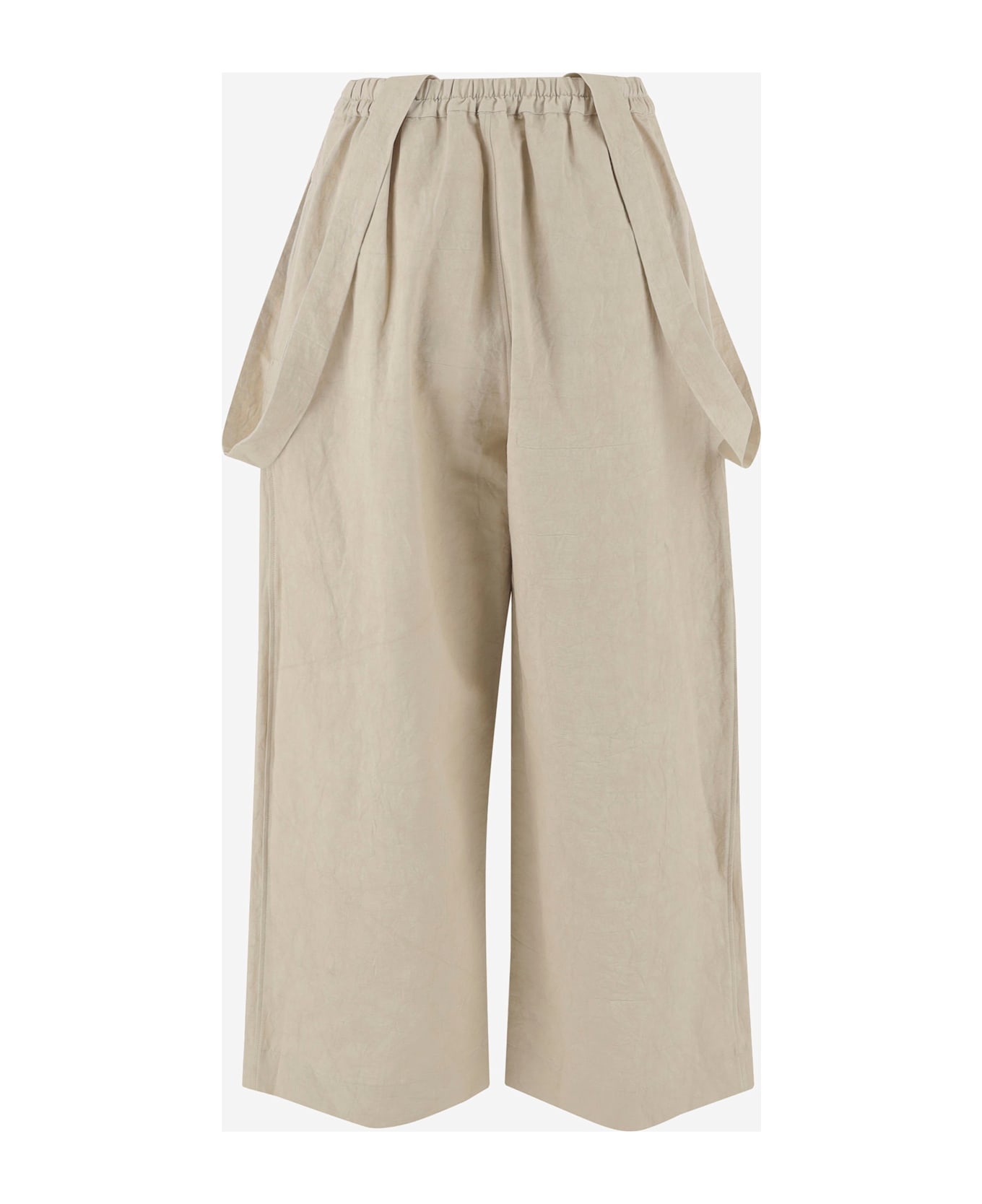 Lauren Manoogian Cotton And Linen Jumper Pants - Ivory