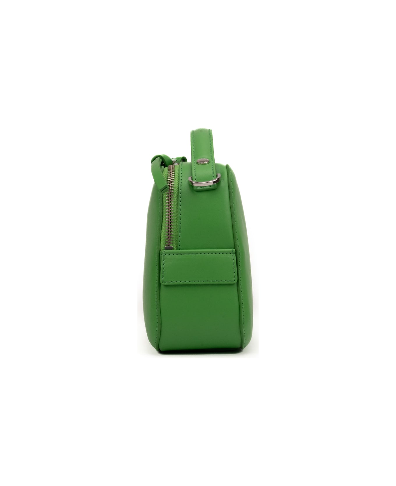 Orciani Mini Cheri Vanity Bag In Leather - Verde