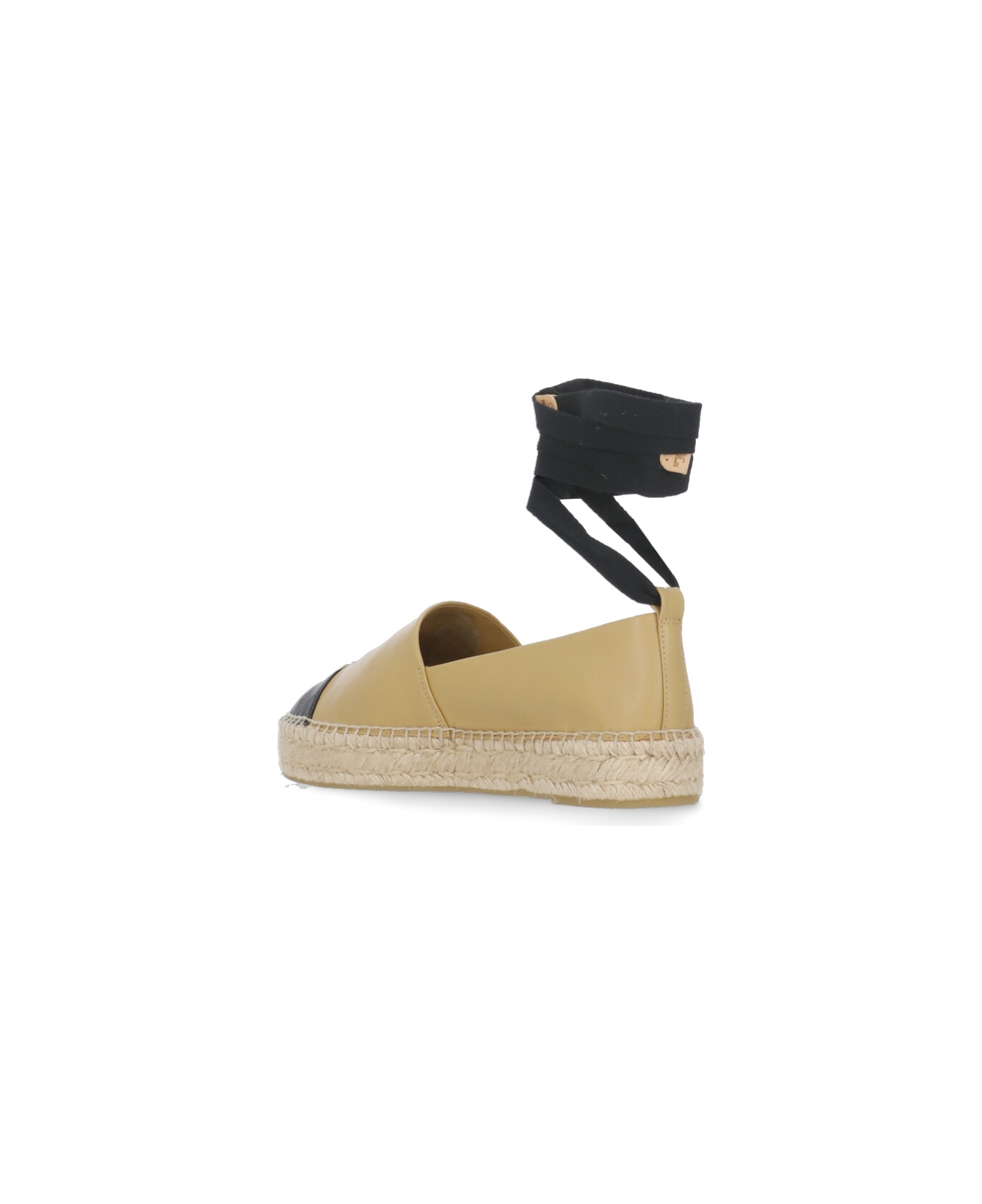 Tory Burch Espadrillas With Logo - Beige