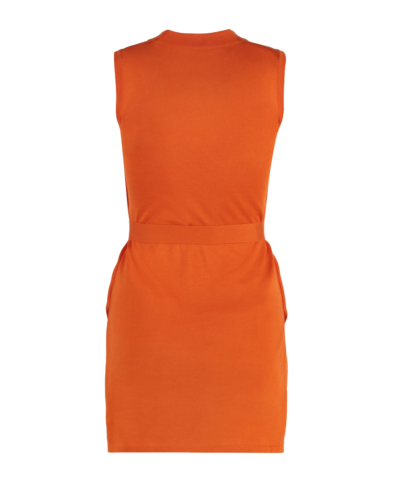Malo Knitted Dress - Orange