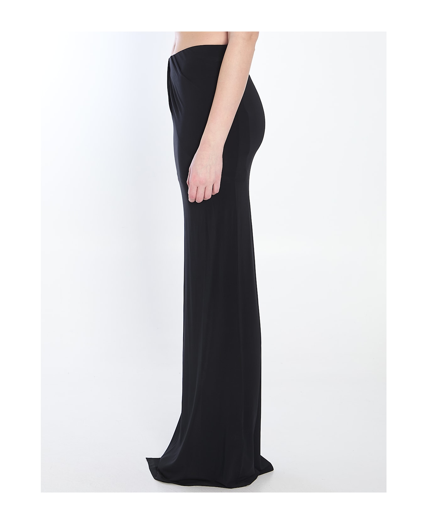 Jacquemus Peplo Long Skirt - BLACK