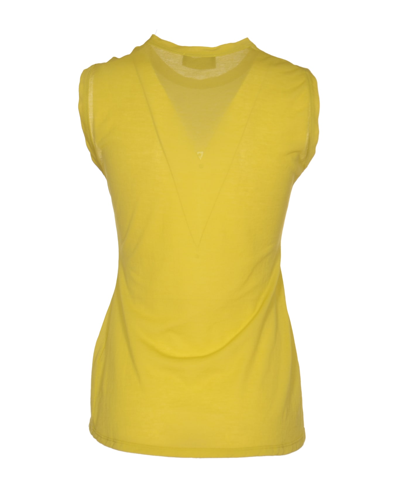 Roberto Collina Slim Fit Sleeveless Round Neck T-shirt - Limone