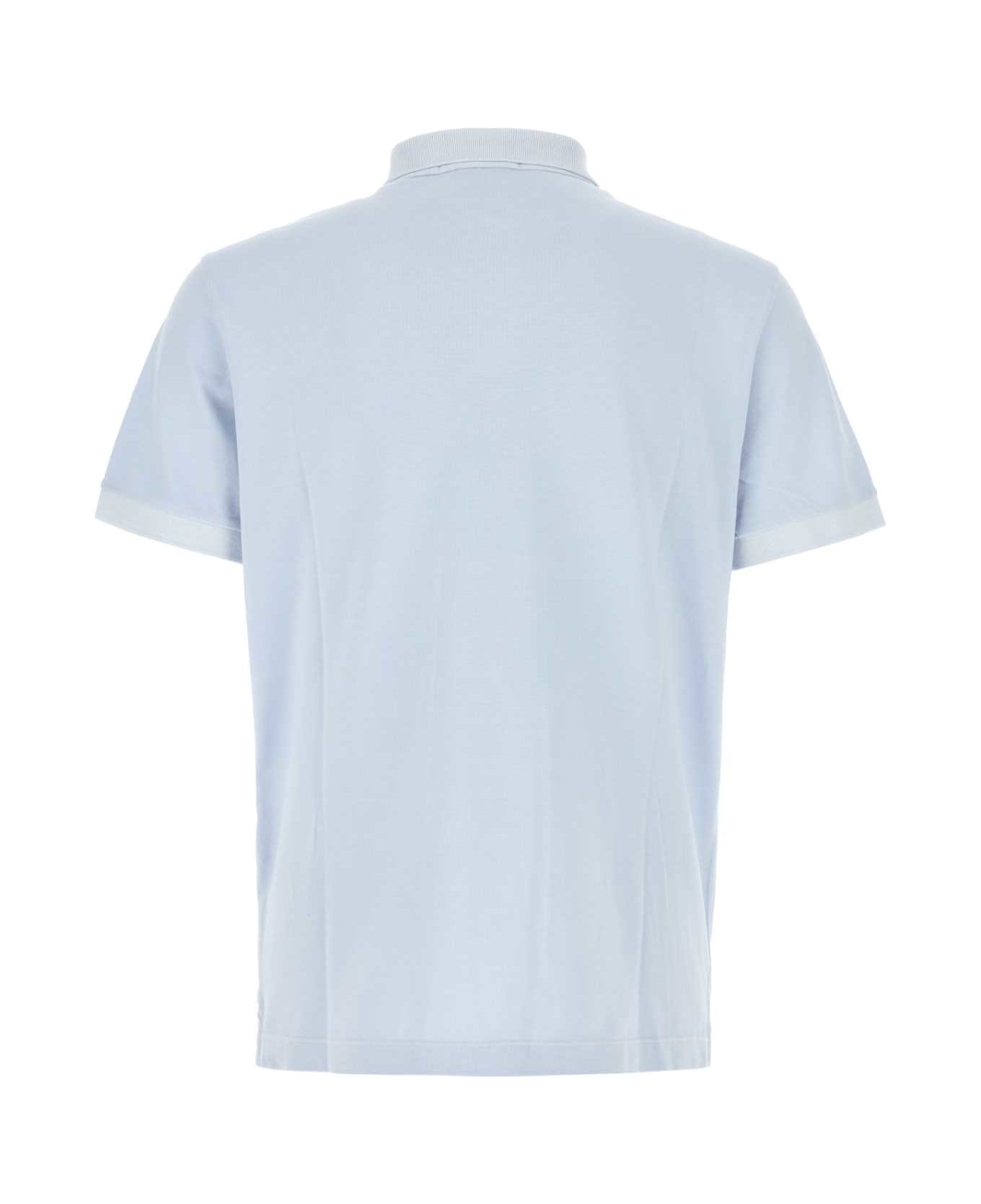 Pastel Light Blue Piquet Polo Shirt