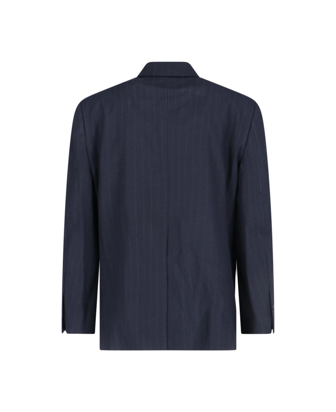 Tonywack Pinstriped Single-breasted Blazer - Blue