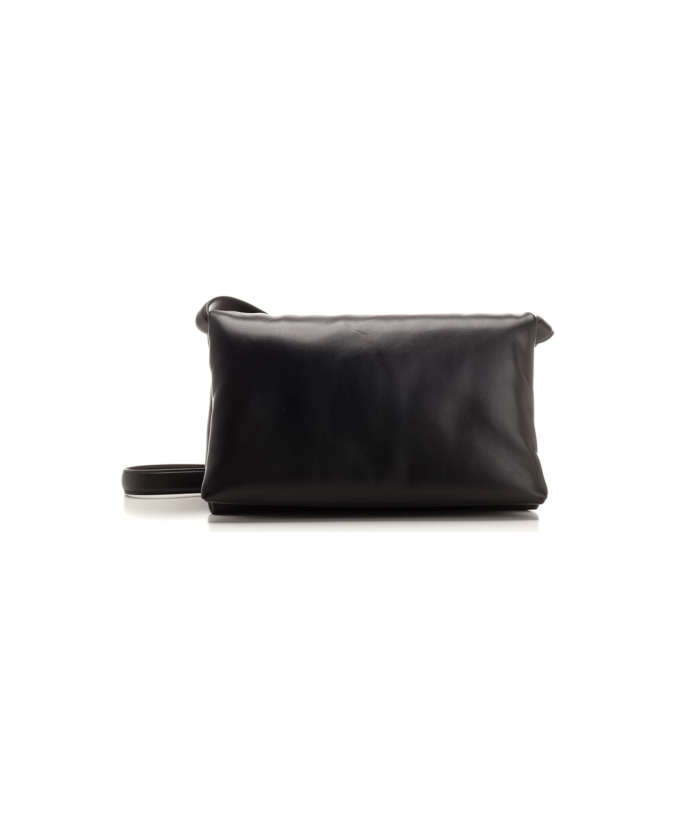 Marni Black Leather Prisma Shoulder Bag - Black トートバッグ