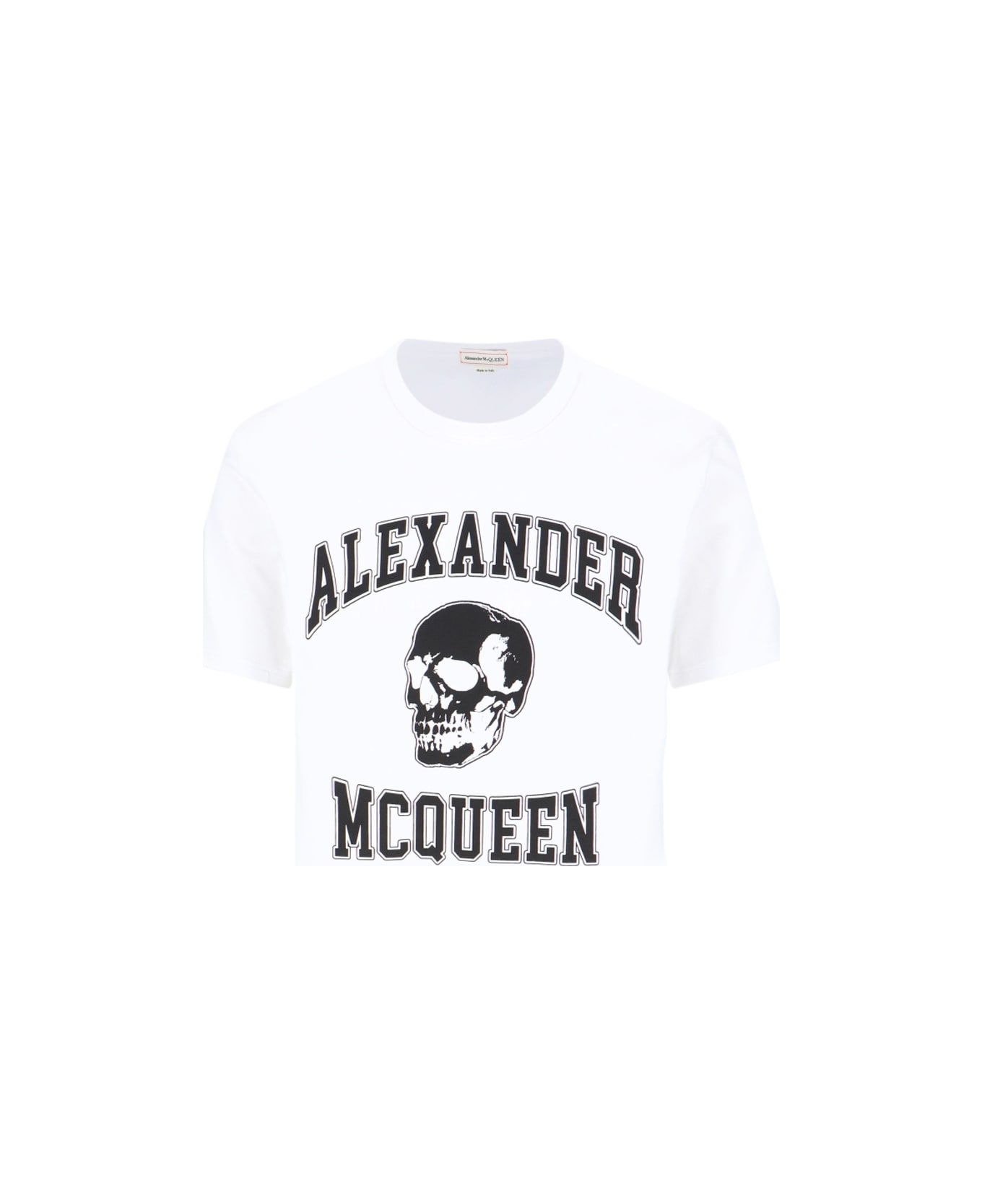 Alexander McQueen Graphic Printed Crewneck T-shirt - White