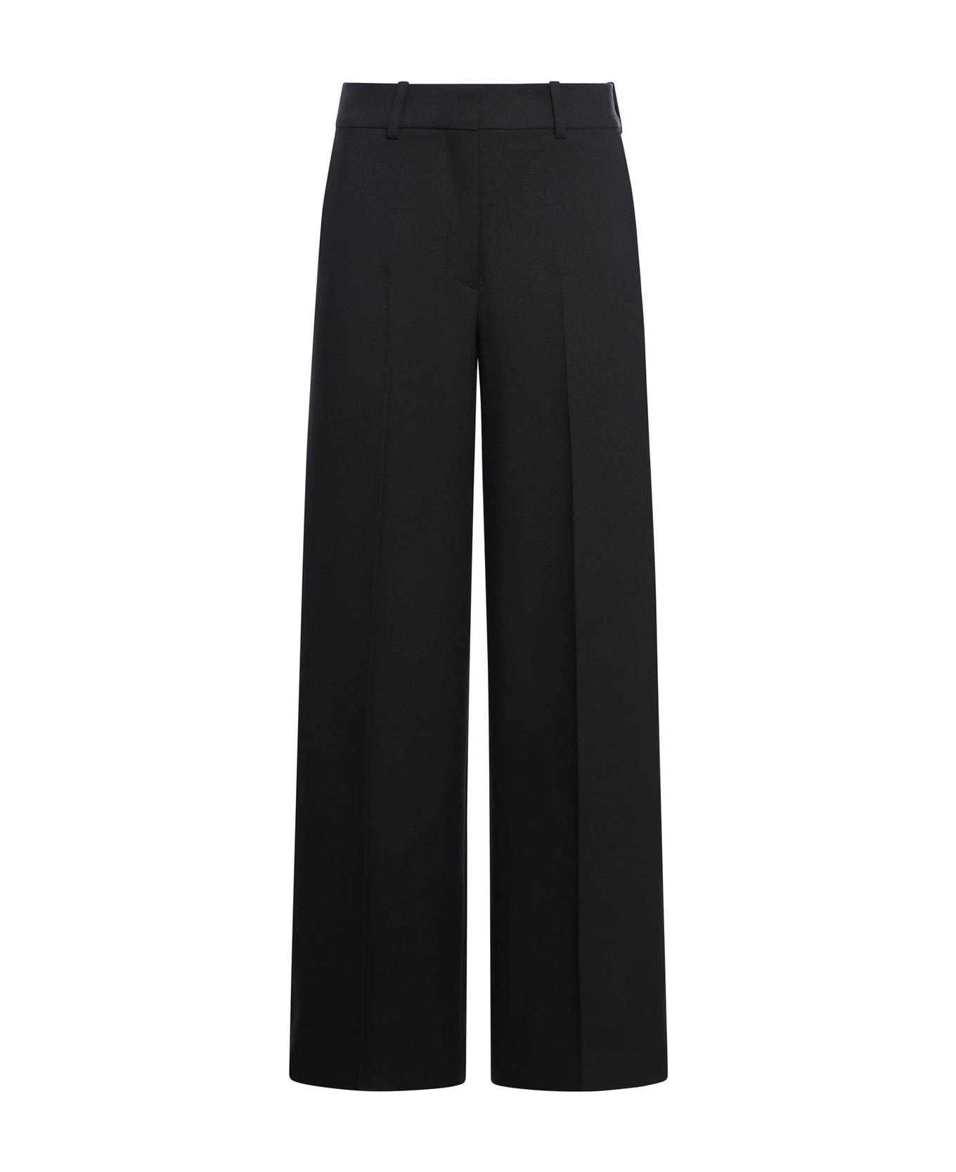 Off-White High-waisted Wide-leg Trousers - Black ボトムス