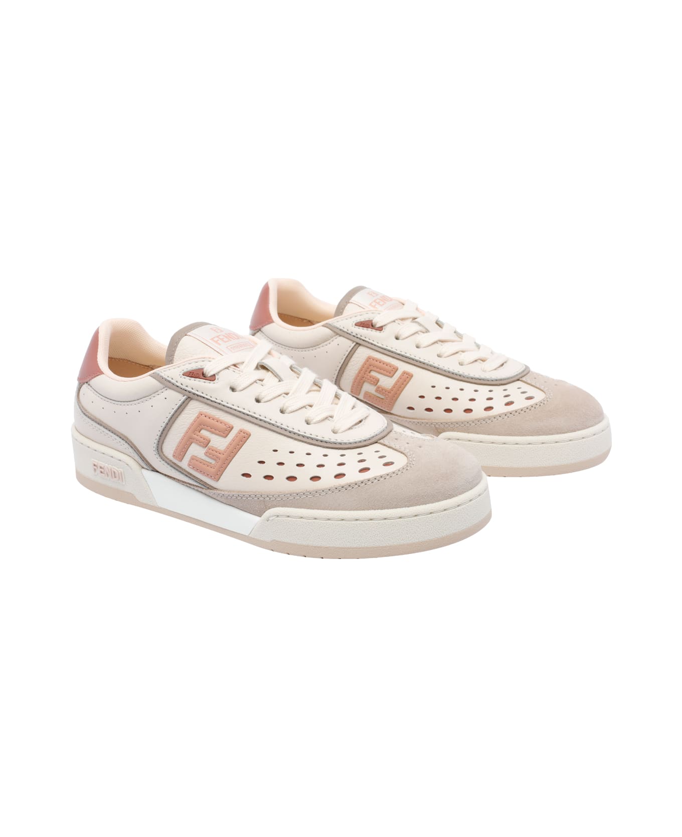 Fendi Match Sneakers - Beige