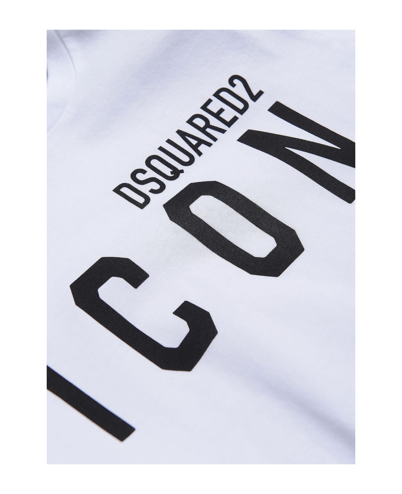Dsquared2 D2t582u Relax-icon T-shirt Dsquared Icon Logo Crew-neck Jersey T-shirt - White Tシャツ＆ポロシャツ