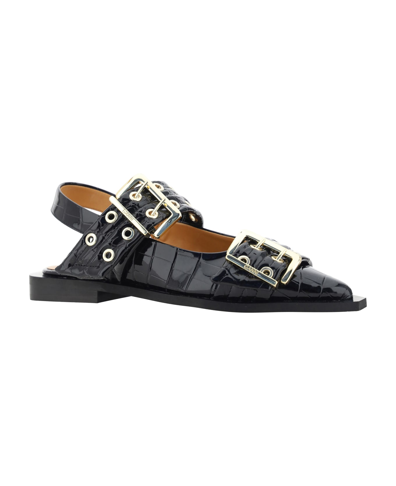 Ganni Feminine Ballerinas - BLACK