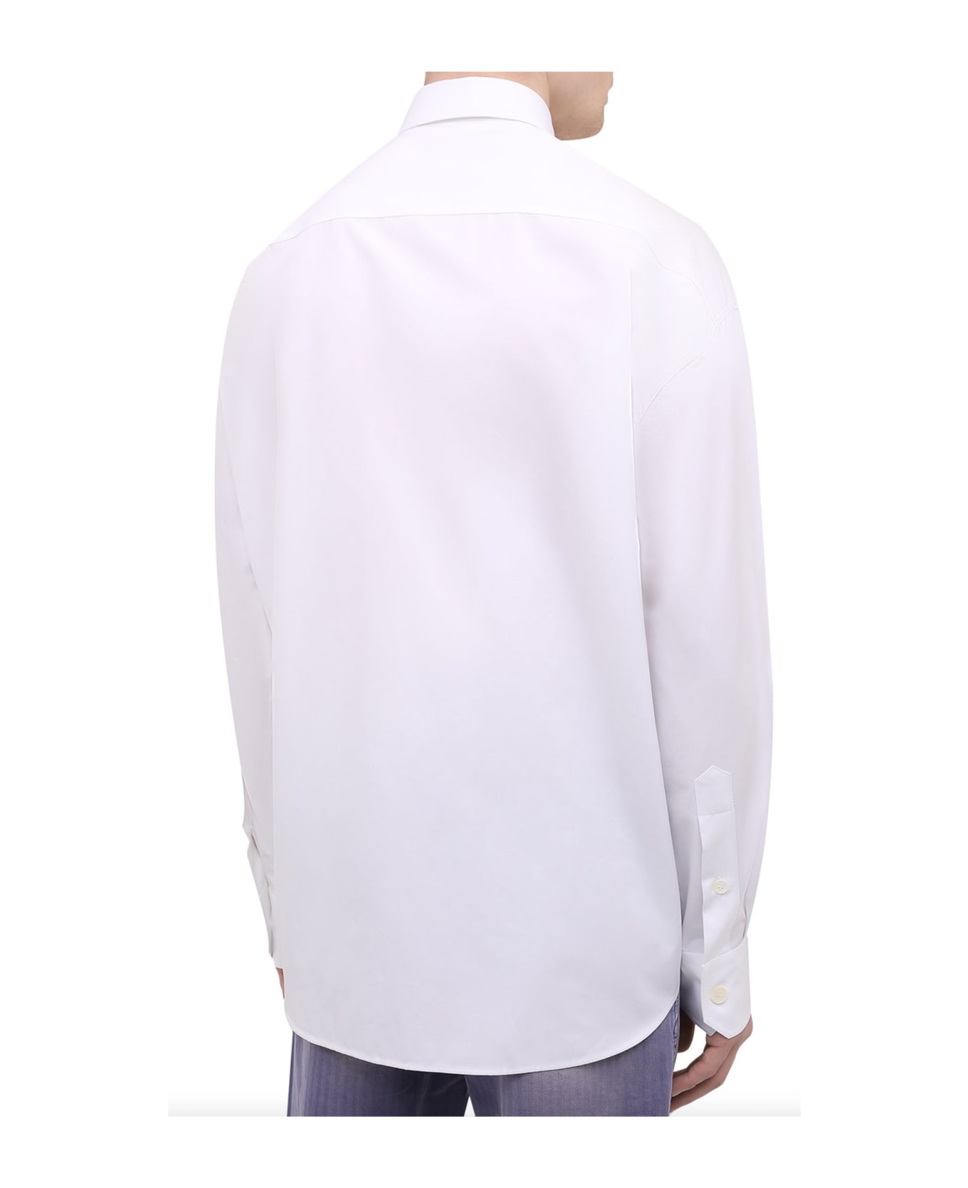 Valentino Oversized Cotton Shirt - White シャツ