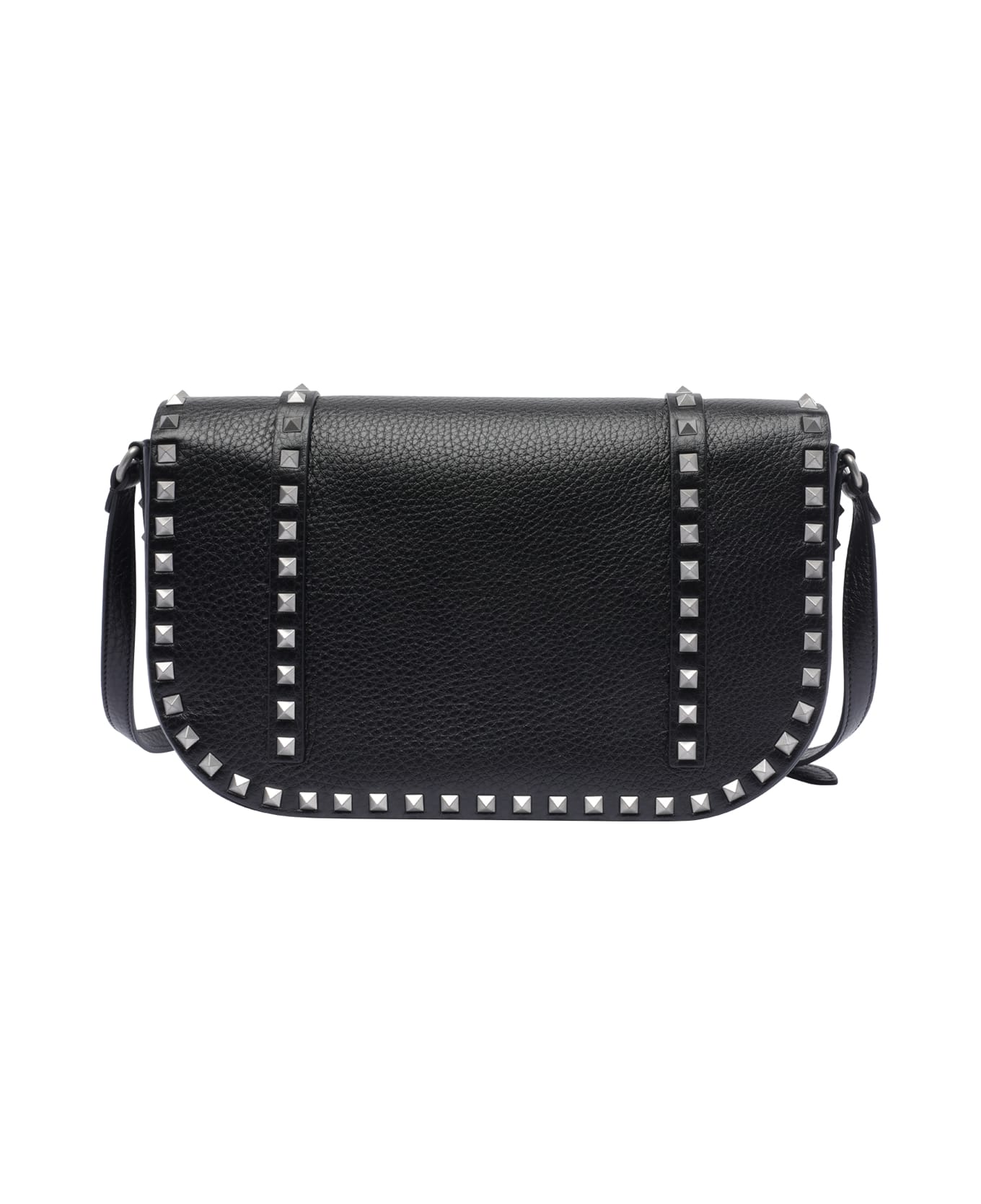Valentino Garavani Large Rockstud Messenger Bag - Black