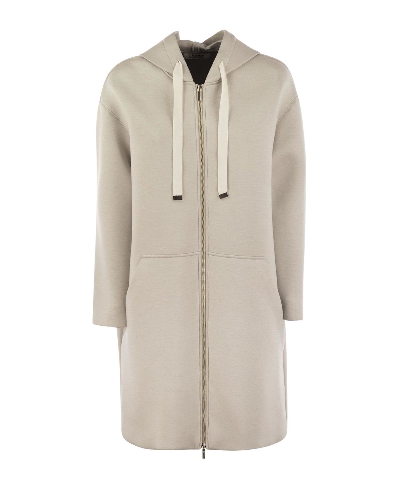 Max Mara Zip-up Drawstring Jacket - Beige