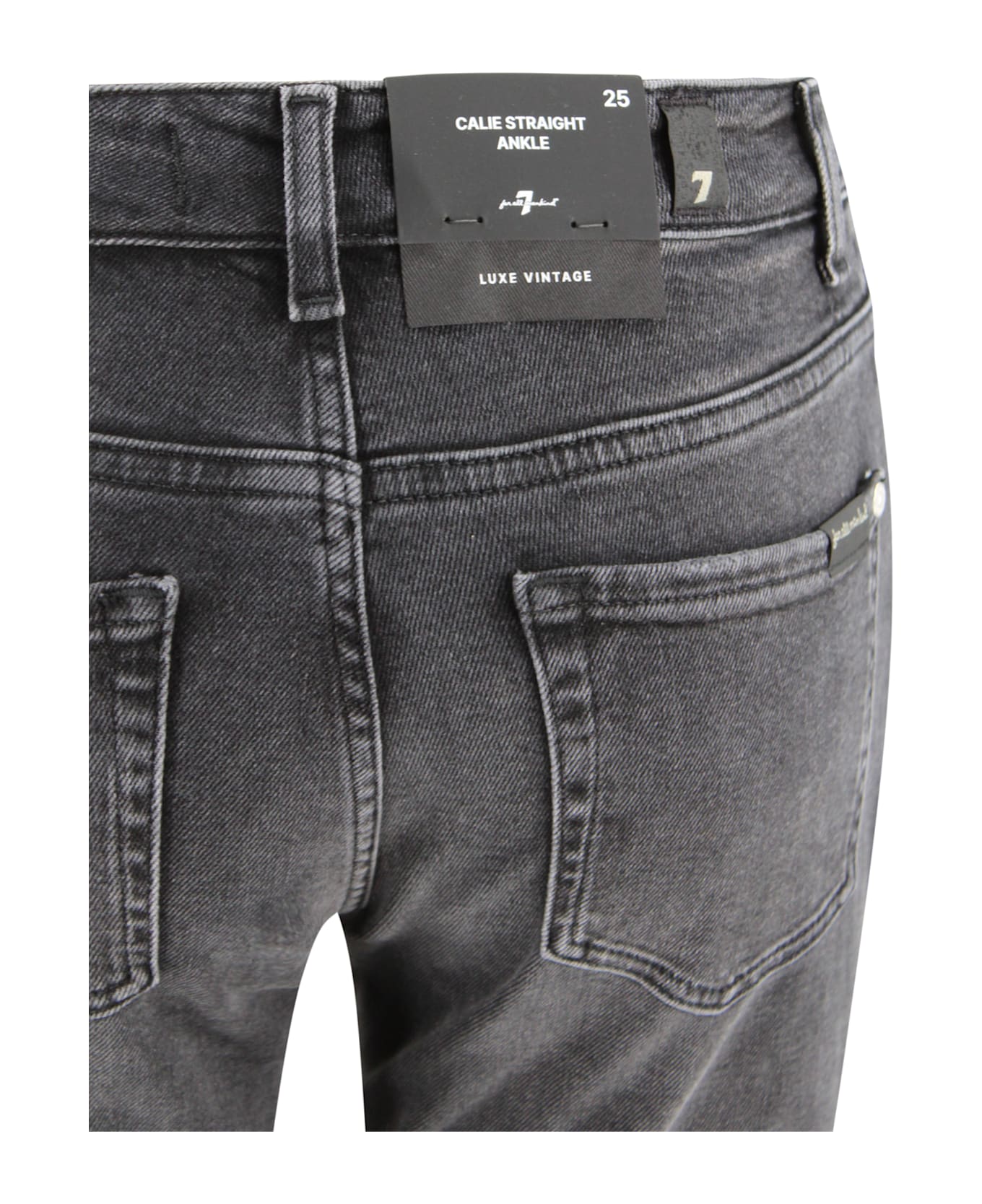 7 For All Mankind Jeans Calie Straight Black - Black