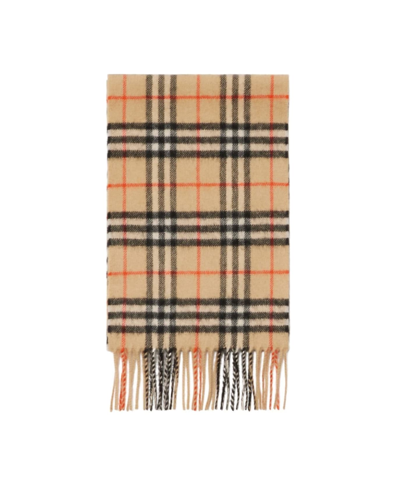 Burberry Vtg Chk Cash Scarf - Sand