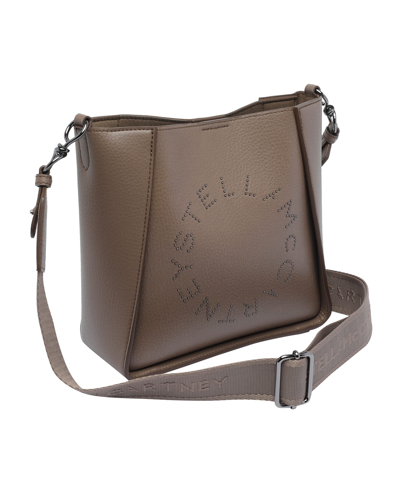 Stella McCartney Squared Logo Crossbody Bag - Brown