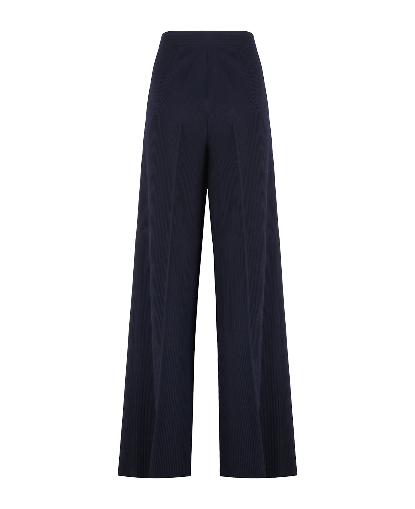 Max Mara Osol Virgin Wool Trousers - blue